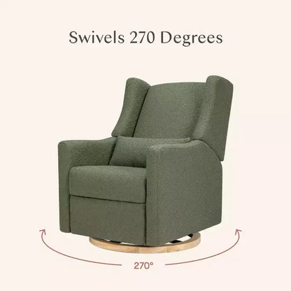 Fauteuil inclinable et pivotant électrique Babyletto Kiwi avec port USB