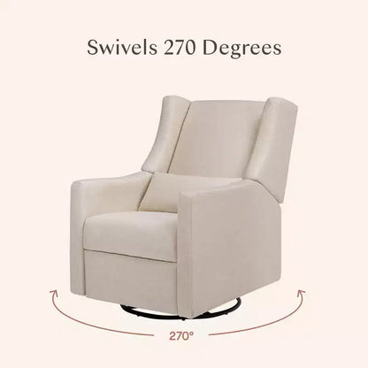 Fauteuil inclinable et pivotant électrique Babyletto Kiwi avec port USB