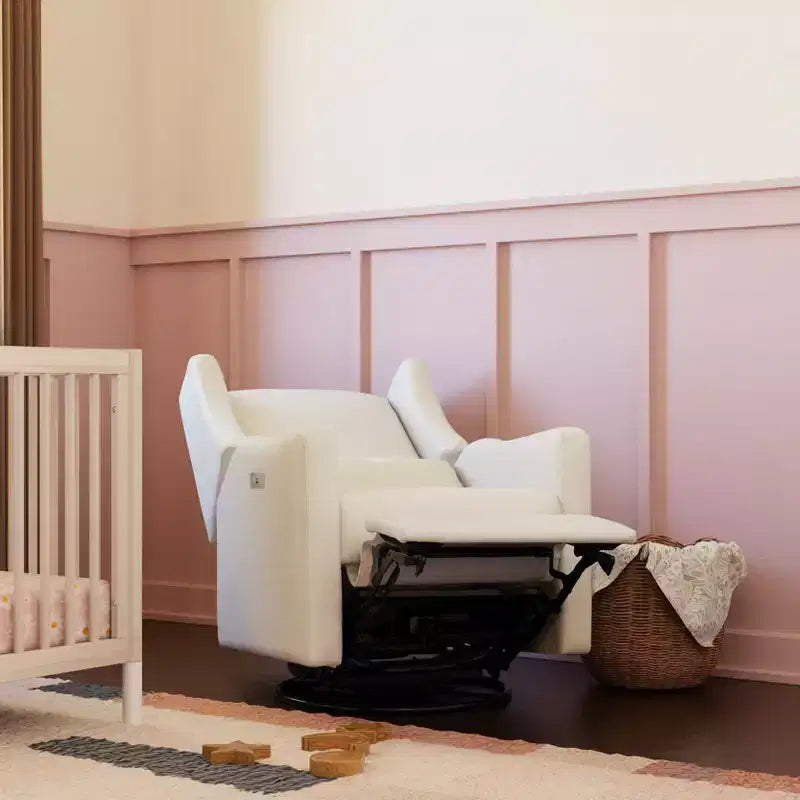 Fauteuil inclinable et pivotant électrique Babyletto Kiwi avec port USB