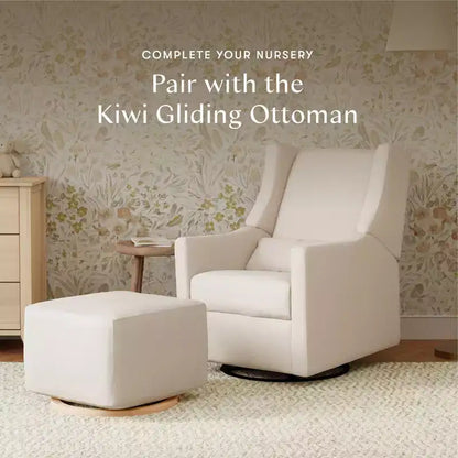 Fauteuil inclinable et pivotant électrique Babyletto Kiwi avec port USB