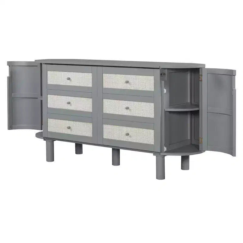 Lit escamotable mural en rotin double/grand lit avec rangement, lit pliant en bois pour chambre d'amis ou bureau