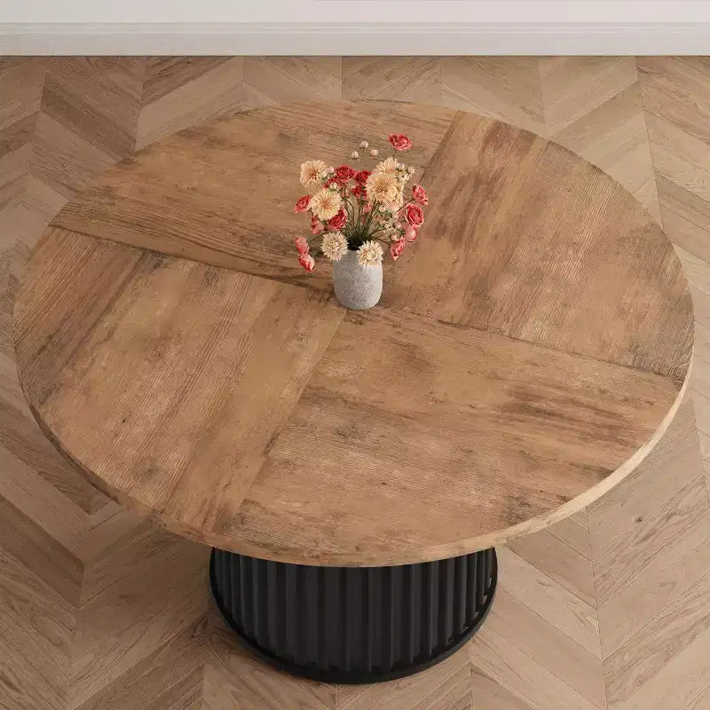Table Basse Baril de Salon, Ensemble Table Basse Ronde BarilDesign Rond Élégant,