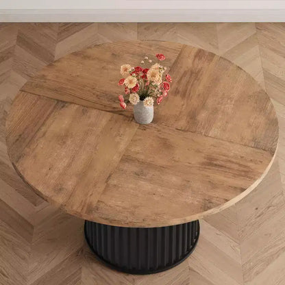 Table Basse Baril de Salon, Ensemble Table Basse Ronde BarilDesign Rond Élégant,