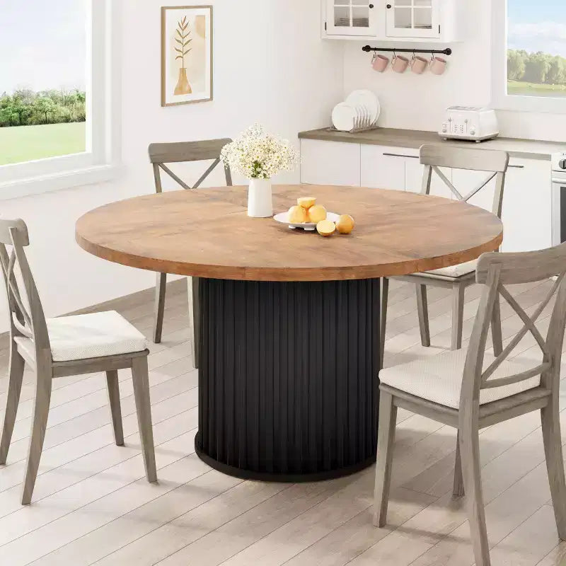 Table Basse Baril de Salon, Ensemble Table Basse Ronde BarilDesign Rond Élégant,