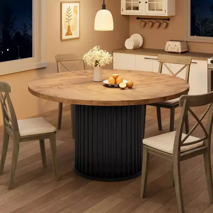 Table Basse Baril de Salon, Ensemble Table Basse Ronde BarilDesign Rond Élégant,
