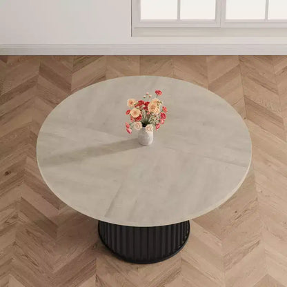 Table Basse Baril de Salon, Ensemble Table Basse Ronde BarilDesign Rond Élégant,