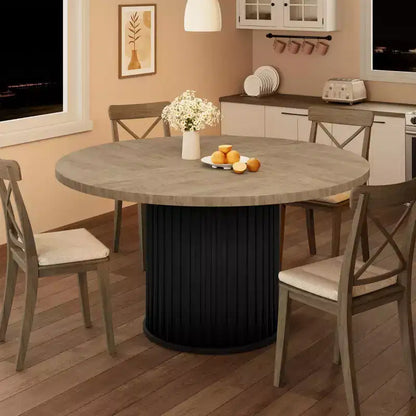 Table Basse Baril de Salon, Ensemble Table Basse Ronde BarilDesign Rond Élégant,