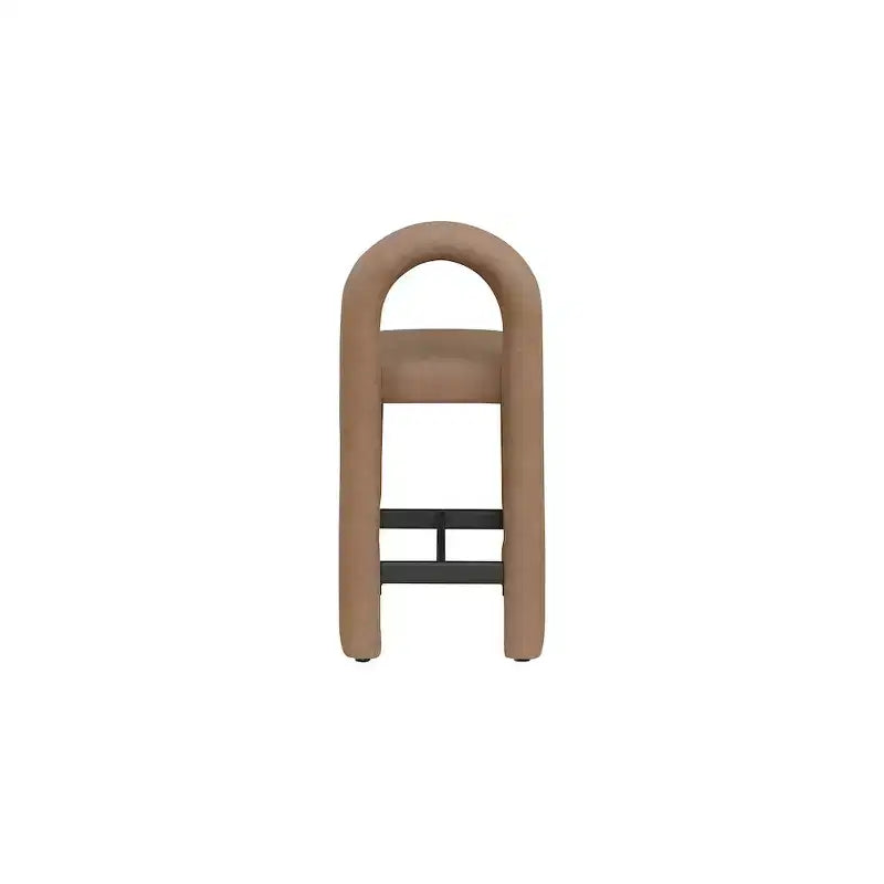 Meridian Furniture, Tabouret Amari en cuir végétalien