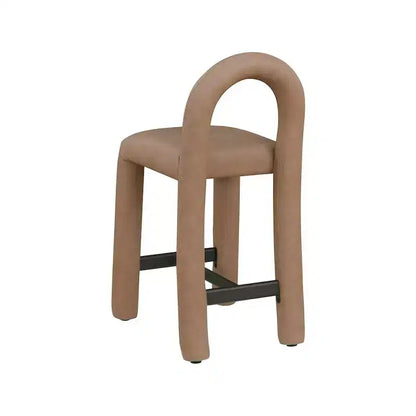 Meridian Furniture, Tabouret Amari en cuir végétalien