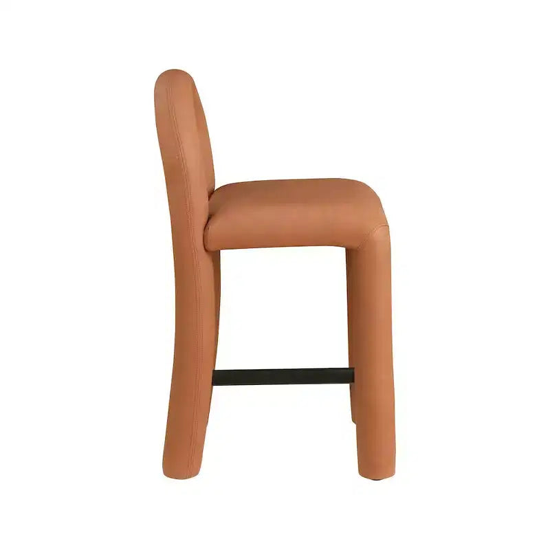Meridian Furniture, Tabouret Amari en cuir végétalien
