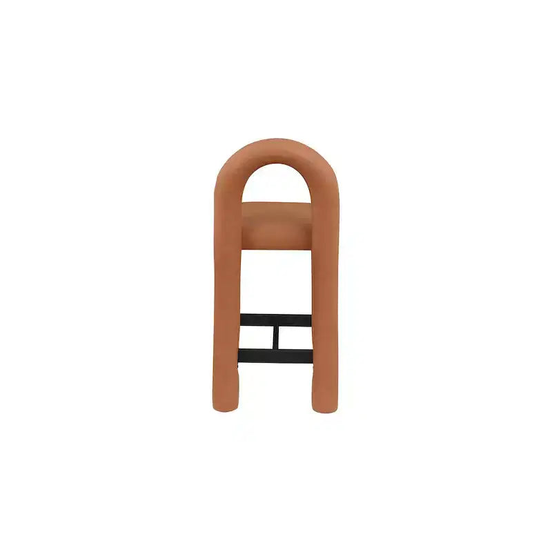 Meridian Furniture, Tabouret Amari en cuir végétalien