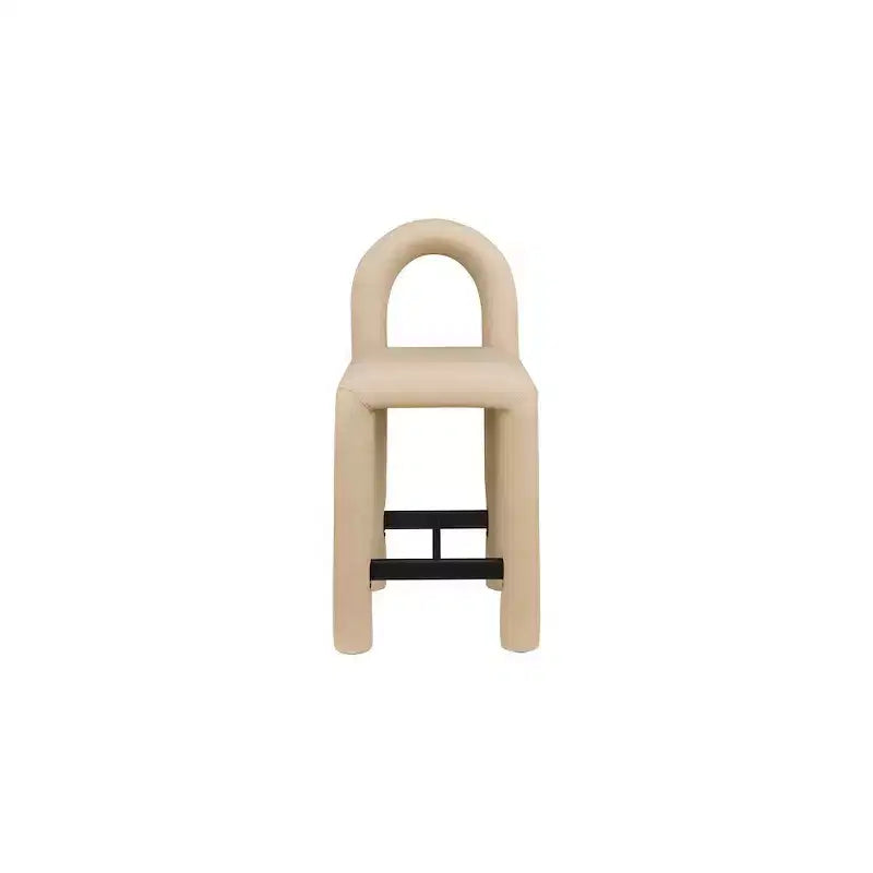 Meridian Furniture, Tabouret Amari en cuir végétalien
