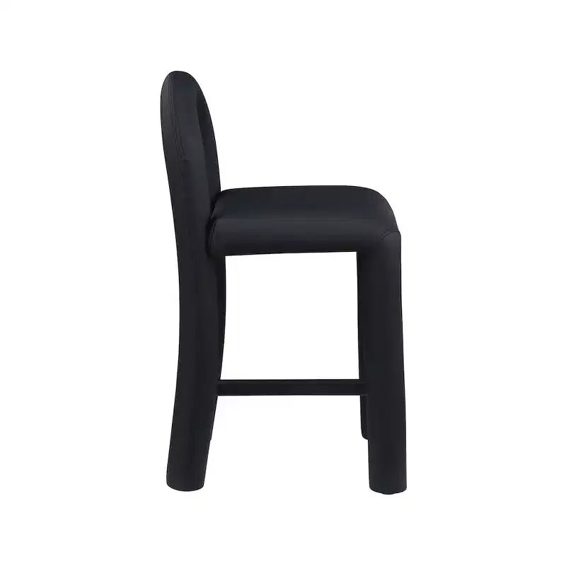 Meridian Furniture, Tabouret Amari en cuir végétalien