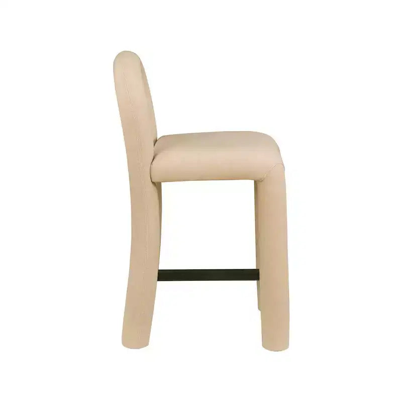 Meridian Furniture, Tabouret Amari en cuir végétalien