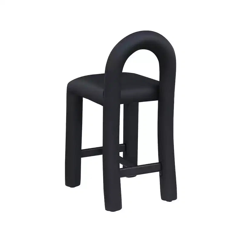 Meridian Furniture, Tabouret Amari en cuir végétalien