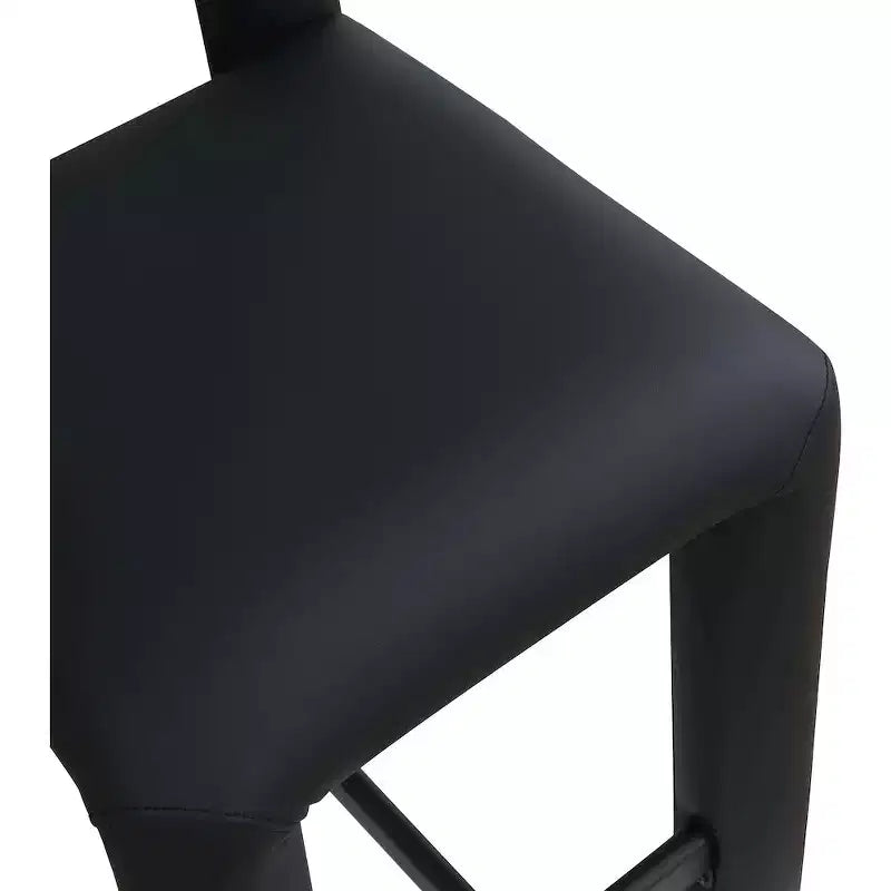 Meridian Furniture, Tabouret Amari en cuir végétalien