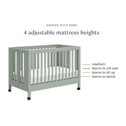 Lit de bébé pliant portable Babyletto Maki avec kit de conversion pour lit de tout-petit