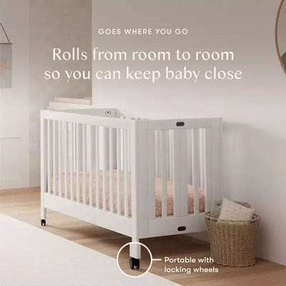 Lit de bébé pliant portable Babyletto Maki avec kit de conversion pour lit de tout-petit