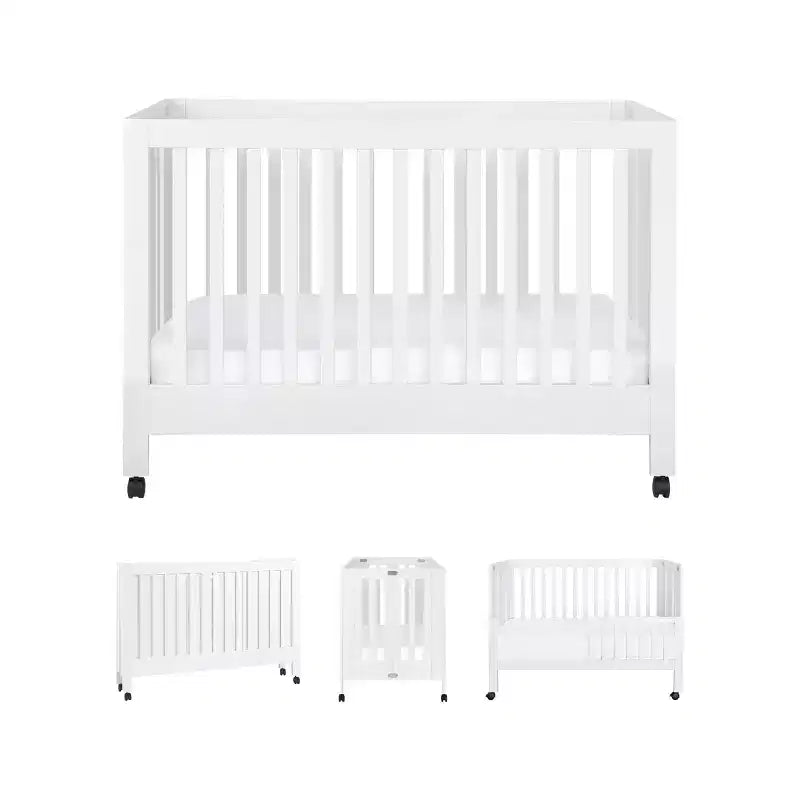 Lit de bébé pliant portable Babyletto Maki avec kit de conversion pour lit de tout-petit
