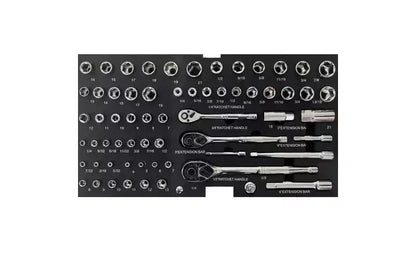 Servante d'atelier robuste en acier avec 3 tiroirs à roulement à billes et compartiment supérieur – Verrouillable pour garages, ateliers et entrepôts, noire