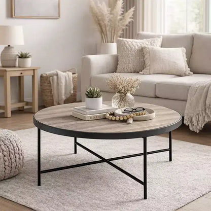Table basse Royal Hampton, chêne vieilli marron