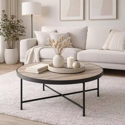 Table basse Royal Hampton, chêne vieilli marron