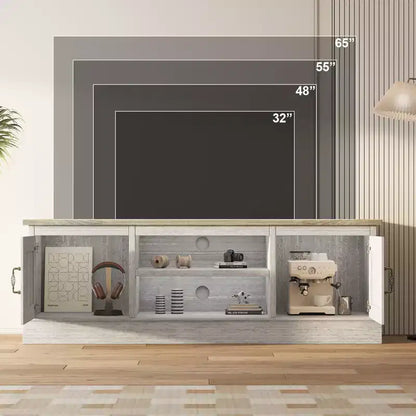 Meuble TV de ferme de 61 pouces pour téléviseurs jusqu'à 65 pouces