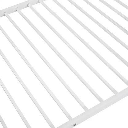 Lit superposé Luxystar jumeau sur jumeau, cadre métallique avec barrières de sécurité, séparable en deux lits individuels pour petite chambre