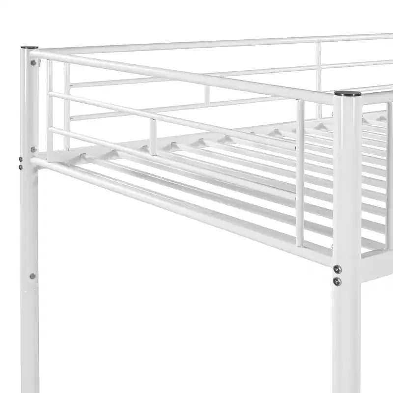 Lit superposé Luxystar jumeau sur jumeau, cadre métallique avec barrières de sécurité, séparable en deux lits individuels pour petite chambre
