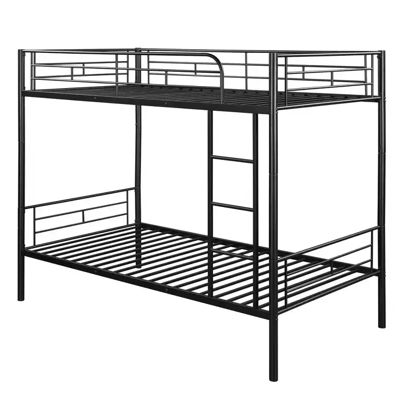 Lit superposé Luxystar jumeau sur jumeau, cadre métallique avec barrières de sécurité, séparable en deux lits individuels pour petite chambre