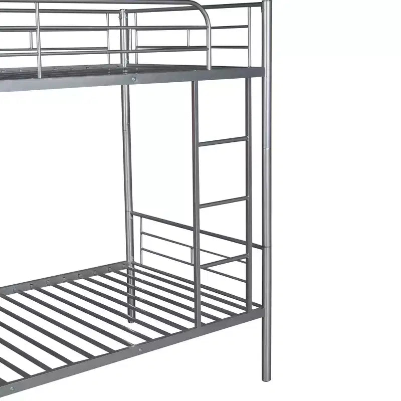 Lit superposé Luxystar jumeau sur jumeau, cadre métallique avec barrières de sécurité, séparable en deux lits individuels pour petite chambre