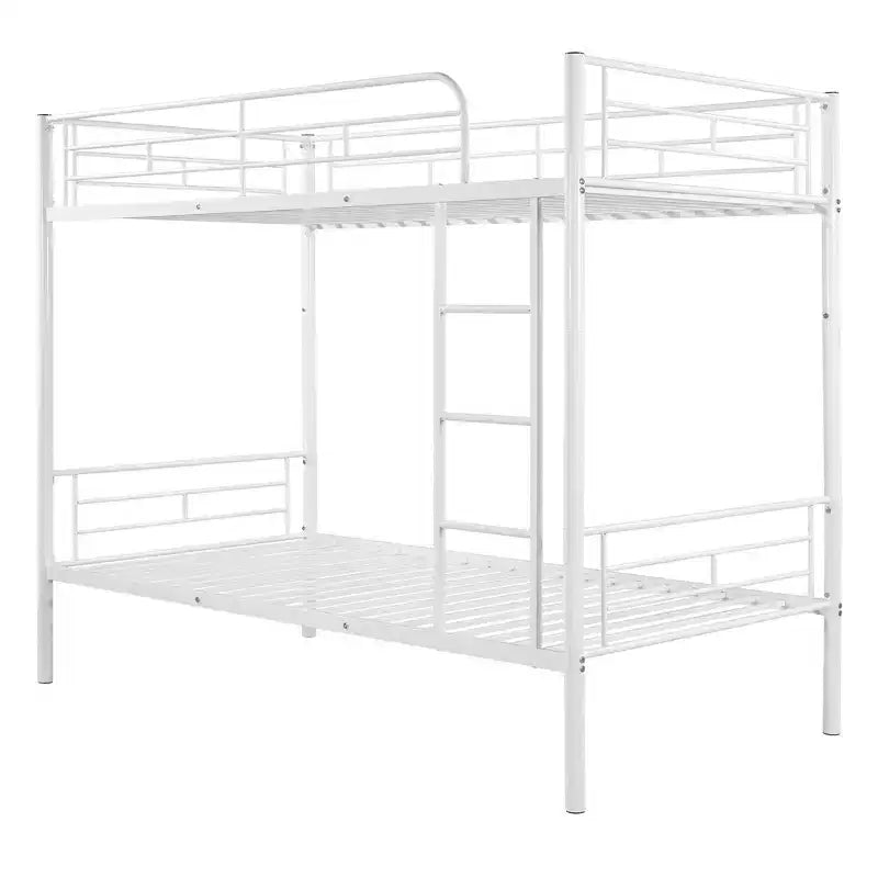 Lit superposé Luxystar jumeau sur jumeau, cadre métallique avec barrières de sécurité, séparable en deux lits individuels pour petite chambre