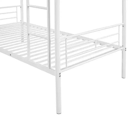 Lit superposé Luxystar jumeau sur jumeau, cadre métallique avec barrières de sécurité, séparable en deux lits individuels pour petite chambre