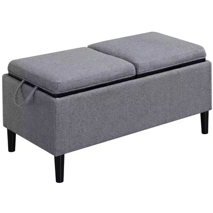 Pouf de rangement Magnolia HomeStock Comfort avec plateaux