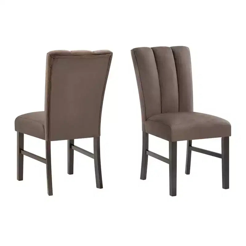 Ensemble de salle à manger moderne 5 pièces Roundhill Furniture Cavira, table à manger en faux marbre avec quatre chaises rembourrées