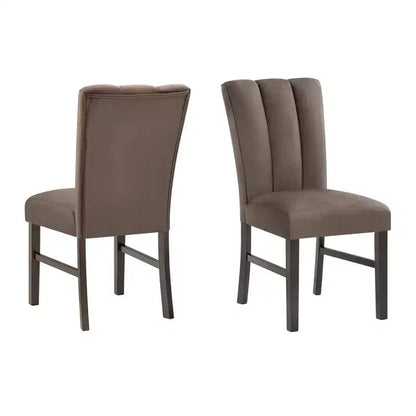 Ensemble de salle à manger moderne 5 pièces Roundhill Furniture Cavira, table à manger en faux marbre avec quatre chaises rembourrées