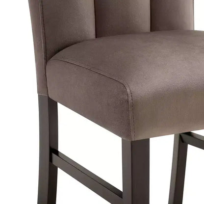 Ensemble de salle à manger moderne 5 pièces Roundhill Furniture Cavira, table à manger en faux marbre avec quatre chaises rembourrées