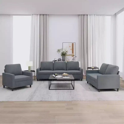 vidaXL Ensemble canapé avec coussins Canapé fauteuil pour salon 3 pièces Velours