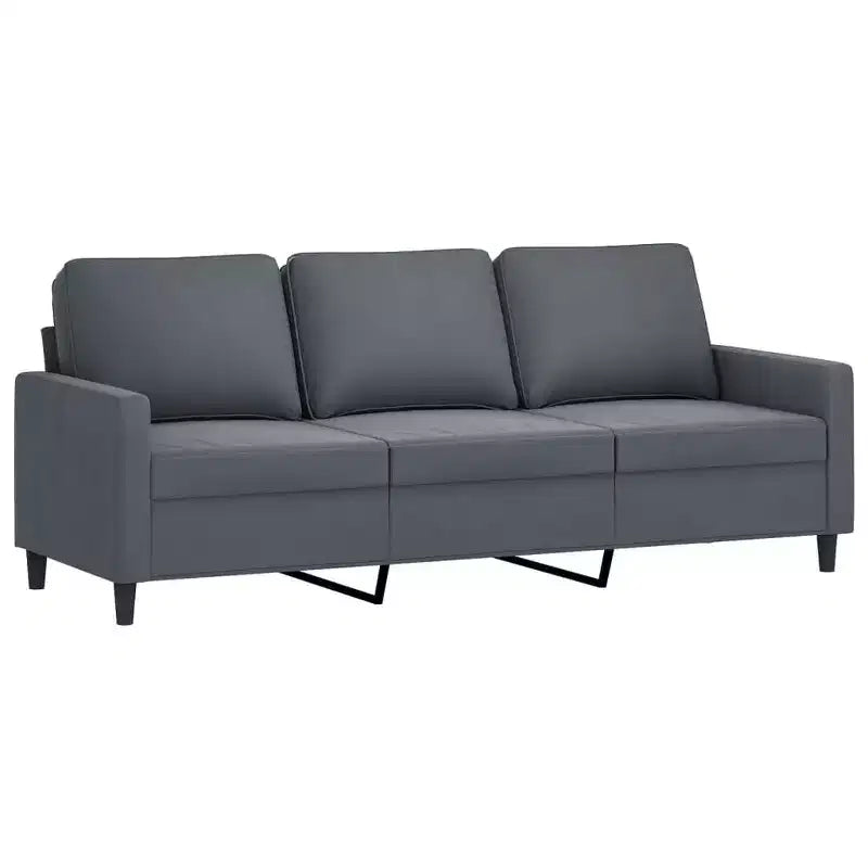 vidaXL Ensemble canapé avec coussins Canapé fauteuil pour salon 3 pièces Velours