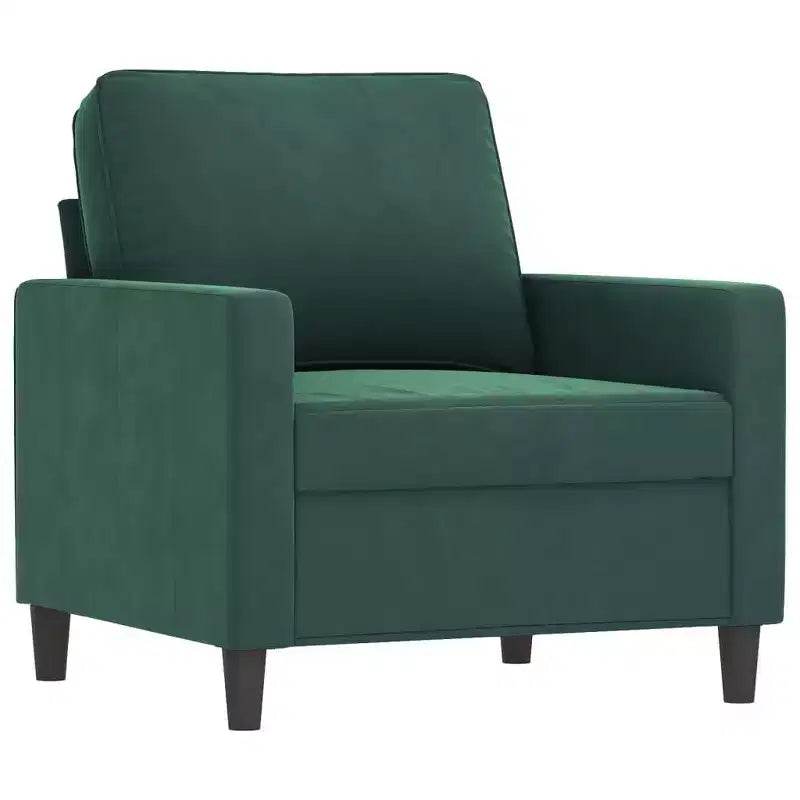 vidaXL Ensemble canapé avec coussins Canapé fauteuil pour salon 3 pièces Velours