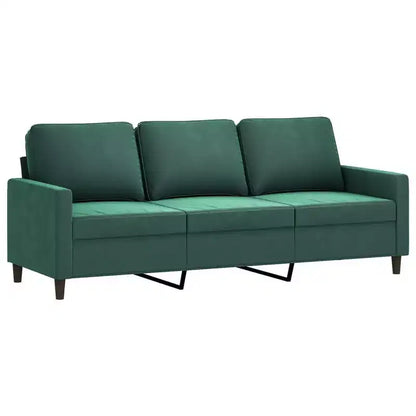 vidaXL Ensemble canapé avec coussins Canapé fauteuil pour salon 3 pièces Velours