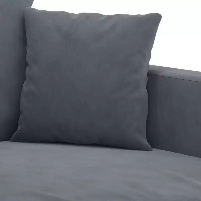 vidaXL Canapé 2 places gris foncé 47,2 Velours