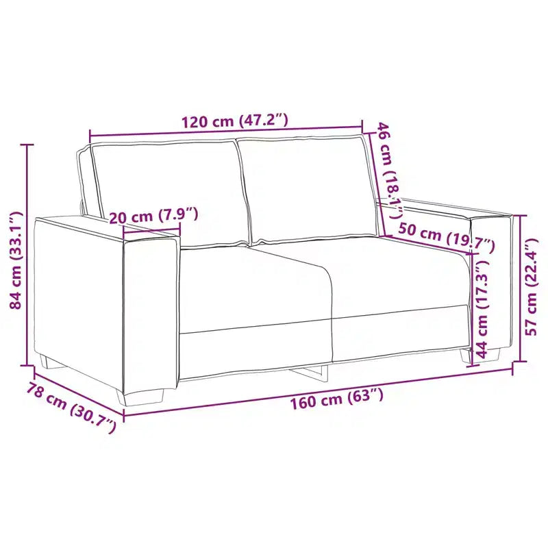 vidaXL Fauteuil Noir 160 x 78 x 84 cm Similicuir