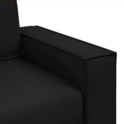 vidaXL Fauteuil Noir 160 x 78 x 84 cm Similicuir