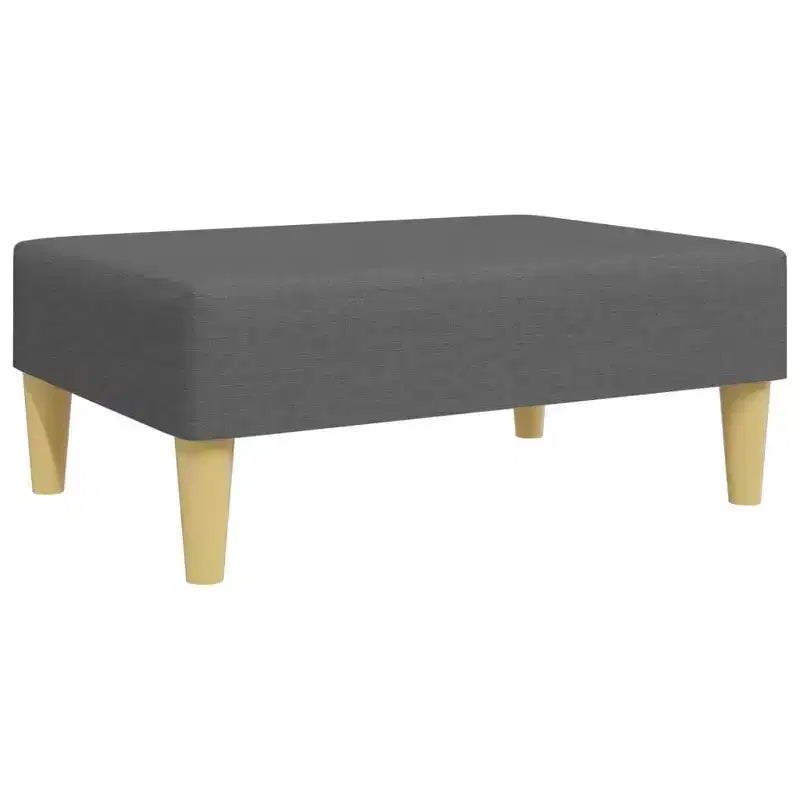 vidaXL Canapé-lit 2 places avec oreillers et pouf, mobilier en tissu