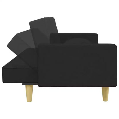vidaXL Canapé-lit 2 places avec oreillers et pouf, mobilier en tissu