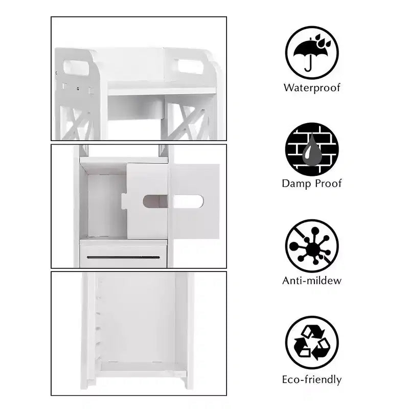 Meuble de rangement de salle de bain étanche Karl Home avec tiroir