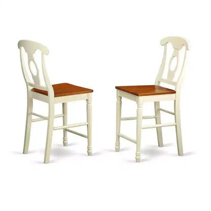 Ensemble de table de cuisine de comptoir - Ensemble de salle à manger 5 pièces avec chaises - 91x91 cm - Design moderne
