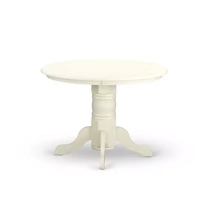 Ensemble table à manger 5 pièces HomeStock en bois massif finition cerisier et crème avec 4 chaises