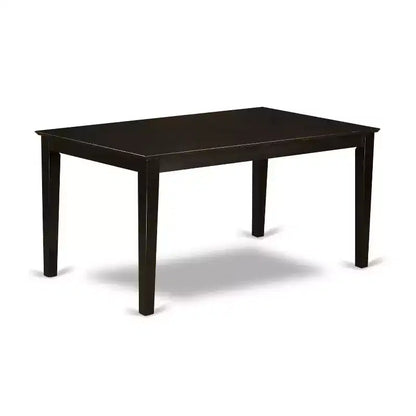 Ensemble Table et Chaises de Salle à Manger - Élégance Éclectique Bois Massif Fini Cappuccino - Ensemble de Table de Cuisine pour 6
